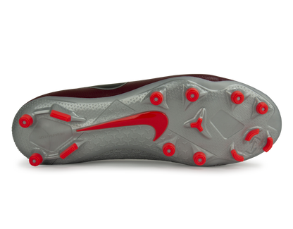 Nike Men's PhantomVSN Academy DF FG/MG Team Red/Metalic Dark Grey