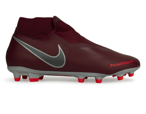 Nike Men's PhantomVSN Academy DF FG/MG Team Red/Metalic Dark Grey