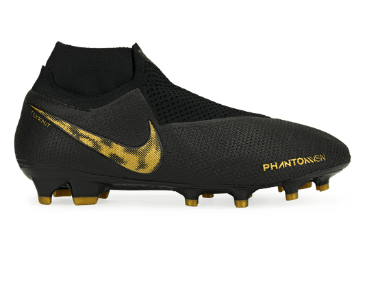 Nike Men's PhantomVSN Elite DF FG Black/Metalic Vivid Gold