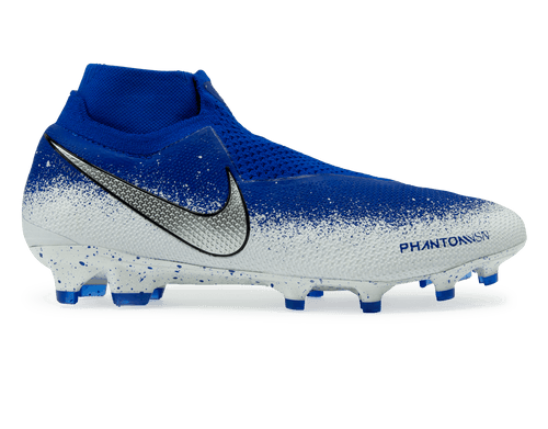 Nike Men's Phantom VSN Elite DF FG Racer Blue/Chrome/White