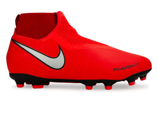 Nike Kids PhantomVSN Game Over Academy DF FG/MG Bright Crimson/Metallic Silver