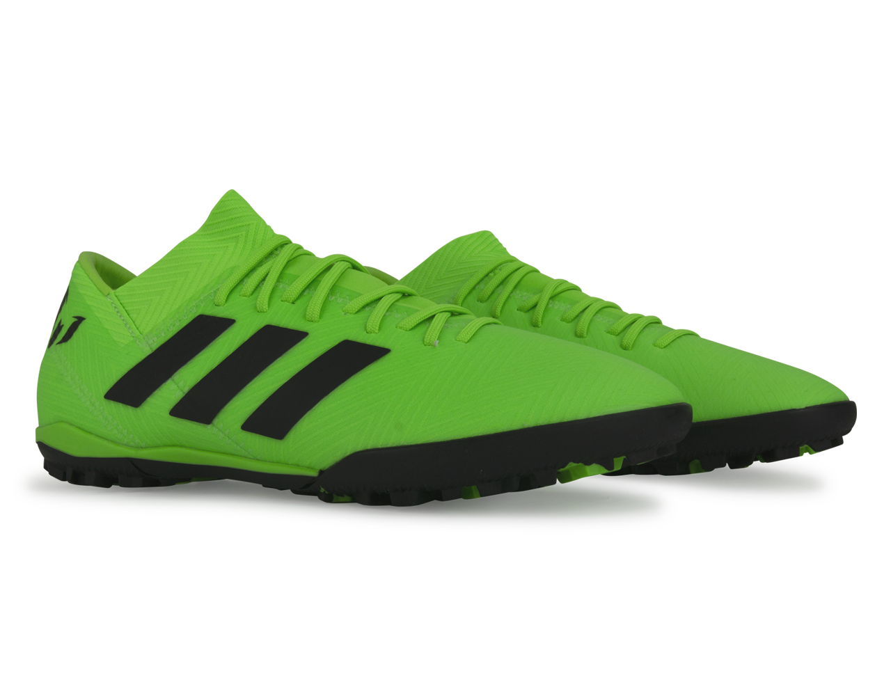 adidas Men's Nemeziz Messi Tango 18.3 Turf Soccer Shoes Solar Green/Core Black