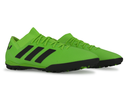 adidas Men's Nemeziz Messi Tango 18.3 Turf Soccer Shoes Solar Green/Core Black