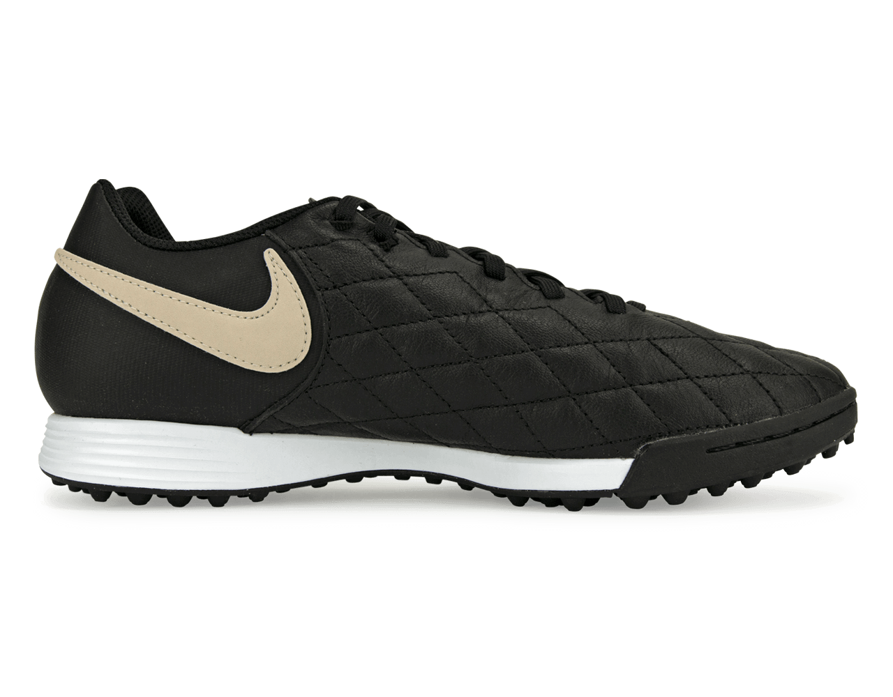 Nike Men's Tiempo Legend 7 Academy 10R Turf Soccer Shoes Black/Lit Orewood Brown/Metallic Gold