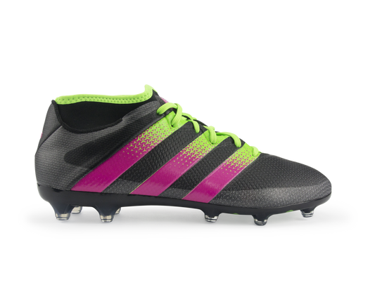 adidas Men's ACE 16.2 PrimeMesh FG/AG Black/Shock Pink/Solar Green