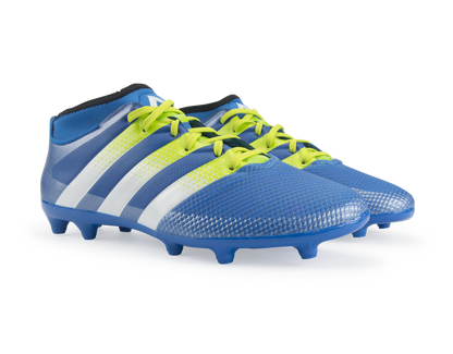 adidas Men's ACE 16.3 Primemesh FG/AG Blue/White/Solar Slime