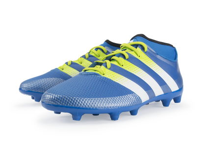 adidas Men's ACE 16.3 Primemesh FG/AG Blue/White/Solar Slime