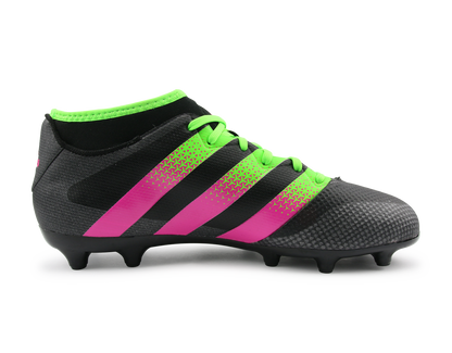 adidas Men's ACE 16.3 Primemesh FG/AG Black/Solar Green/Shock Pink