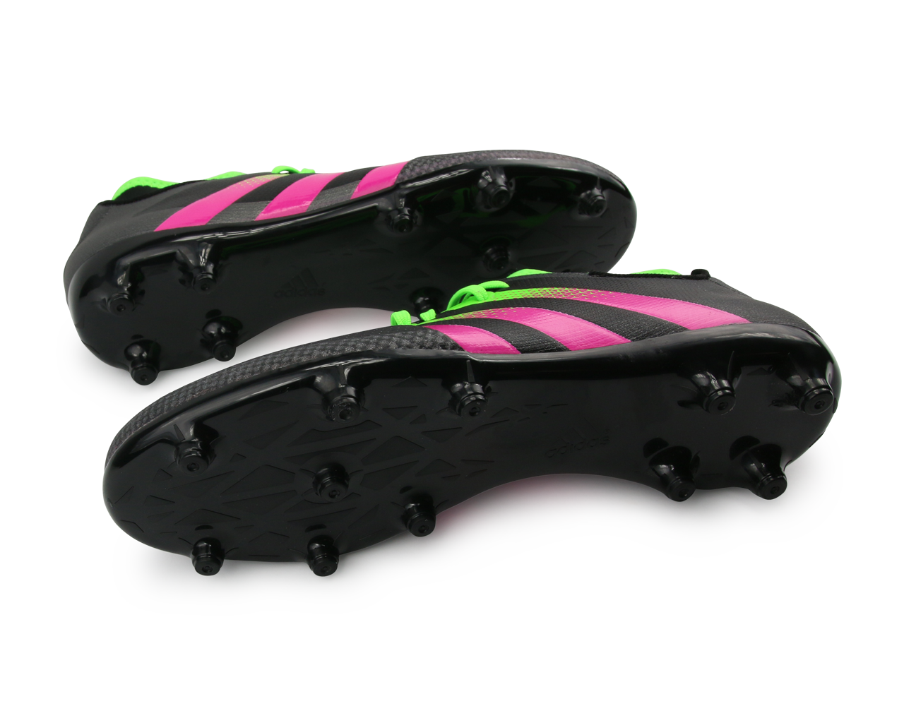 adidas Men's ACE 16.3 Primemesh FG/AG Black/Solar Green/Shock Pink