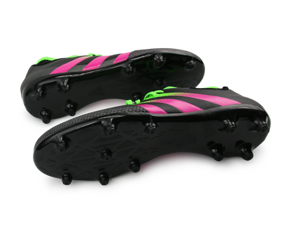 adidas Men's ACE 16.3 Primemesh FG/AG Black/Solar Green/Shock Pink