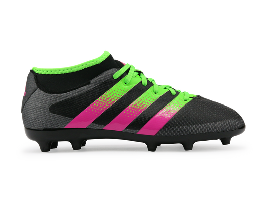 adidas Kids ACE 16.3 Primemesh FG/AG Black/Solar Green/Shock Pink