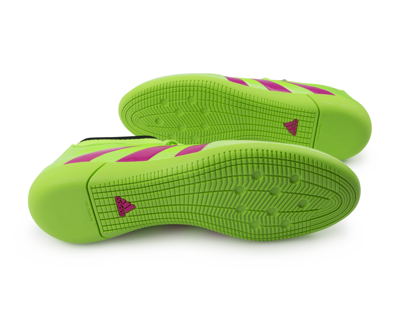 adidas Men's ACE 16.3 Primemesh Indoor Soccer Shoes Solar Green/Shock Pink/Black