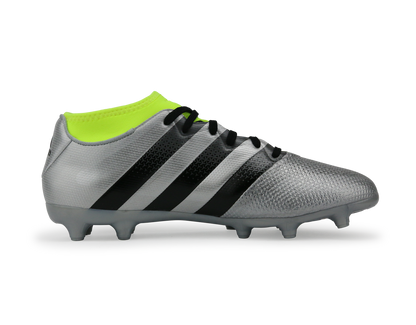 adidas Men's ACE 16.3 Primemesh FG/AG Silver Metalic/Core Black/Solar Yellow