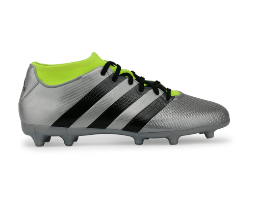 adidas Men's ACE 16.3 Primemesh FG/AG Silver Metalic/Core Black/Solar Yellow