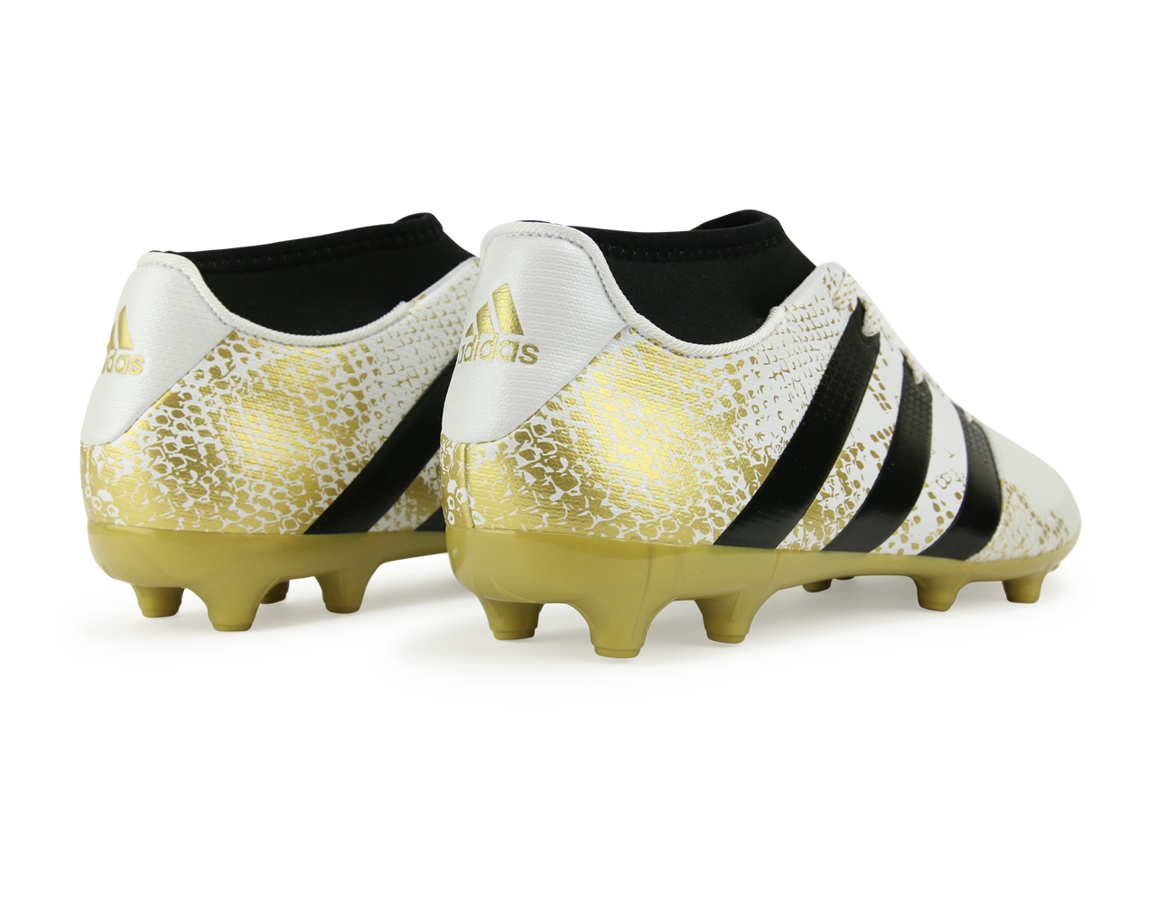 adidas Men's ACE 16.3 Primemesh FG/AG White/Core Black/Gold Metalic