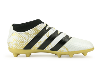 adidas Kids ACE 16.3 Primemesh FG/AG White/Core Black/Gold Metalic