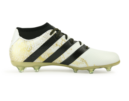 adidas Men's ACE 16.2 Primemesh FG/AG White/Core Black/Gold Metalic