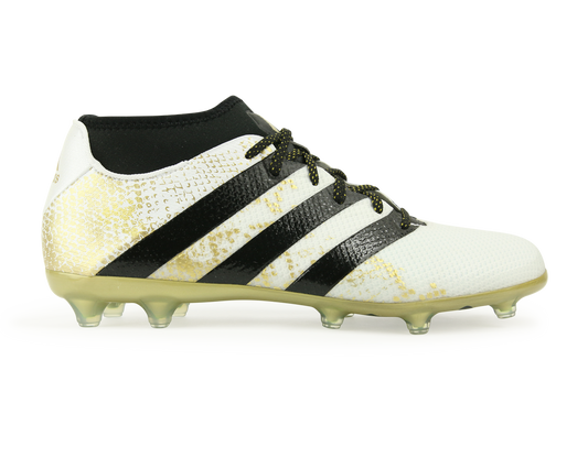 adidas Men's ACE 16.2 Primemesh FG/AG White/Core Black/Gold Metalic