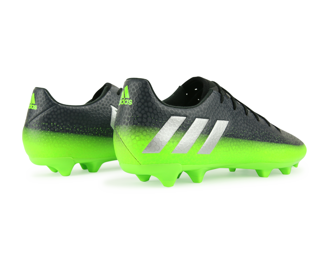 adidas Men's Messi 16.3 FG/AG Dark Grey/Silver Metalic/Solar Green