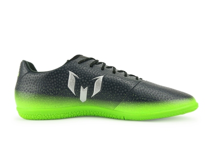adidas Men's Messi 16.3 Indoor Soccer Shoes Dark Grey/Silver Metalic/Solar Green