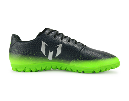 adidas Men's Messi 16.3 Turf Soccer Shoes Dark Grey/Silver Metalic/Solar Green