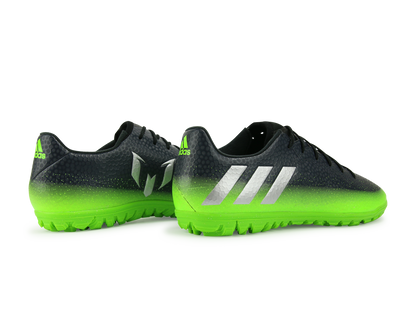 adidas Men's Messi 16.3 Turf Soccer Shoes Dark Grey/Silver Metalic/Solar Green