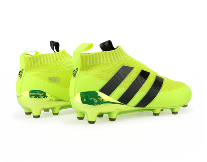 adidas Men's ACE 16+ PURECONTROL PrimeKnit FG Solar Yellow/Core Black/Silver Metallic