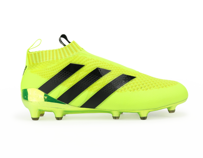 adidas Men's ACE 16+ PURECONTROL PrimeKnit FG Solar Yellow/Core Black/Silver Metallic