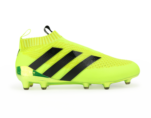 adidas Men's ACE 16+ PURECONTROL PrimeKnit FG Solar Yellow/Core Black/Silver Metallic