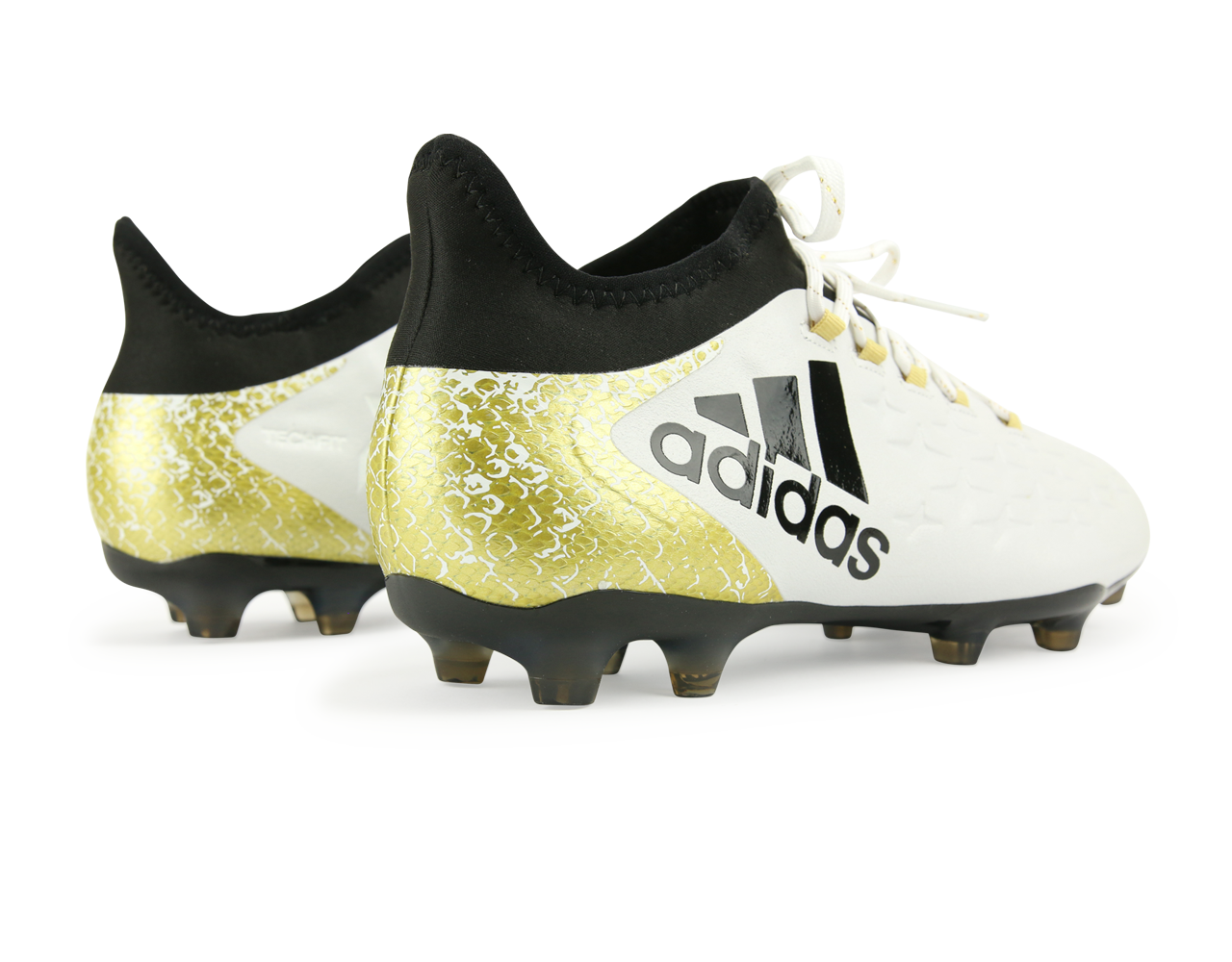 adidas Men's X 16.2 FG/AG White/Core Black/Gold Metalic