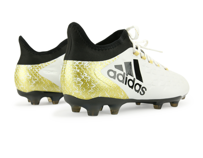 adidas Men's X 16.2 FG/AG White/Core Black/Gold Metalic