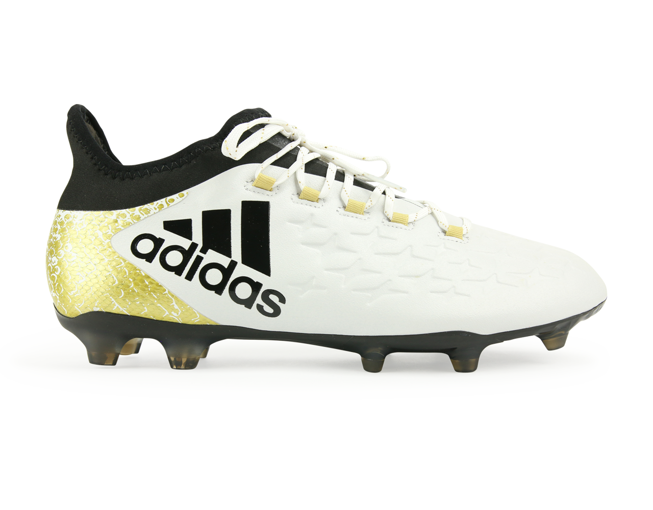 adidas Men's X 16.2 FG/AG White/Core Black/Gold Metalic