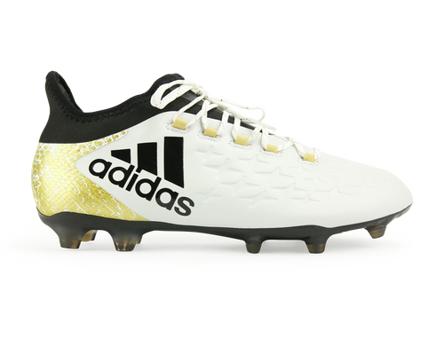 adidas Men's X 16.2 FG/AG White/Core Black/Gold Metalic
