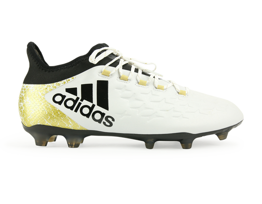 adidas Men's X 16.2 FG/AG White/Core Black/Gold Metalic