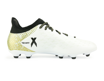 adidas Men's X 16.3 FG/AG White/Core Black/Gold Metalic