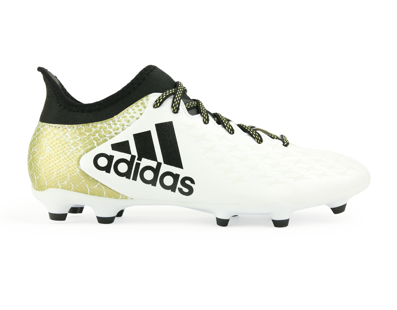 adidas Men's X 16.3 FG/AG White/Core Black/Gold Metalic