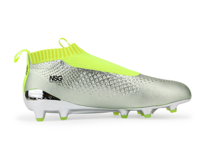 adidas Men's ACE 16+ PURECONTROL FG Silver Metalic/Core Black/Solar Yellow