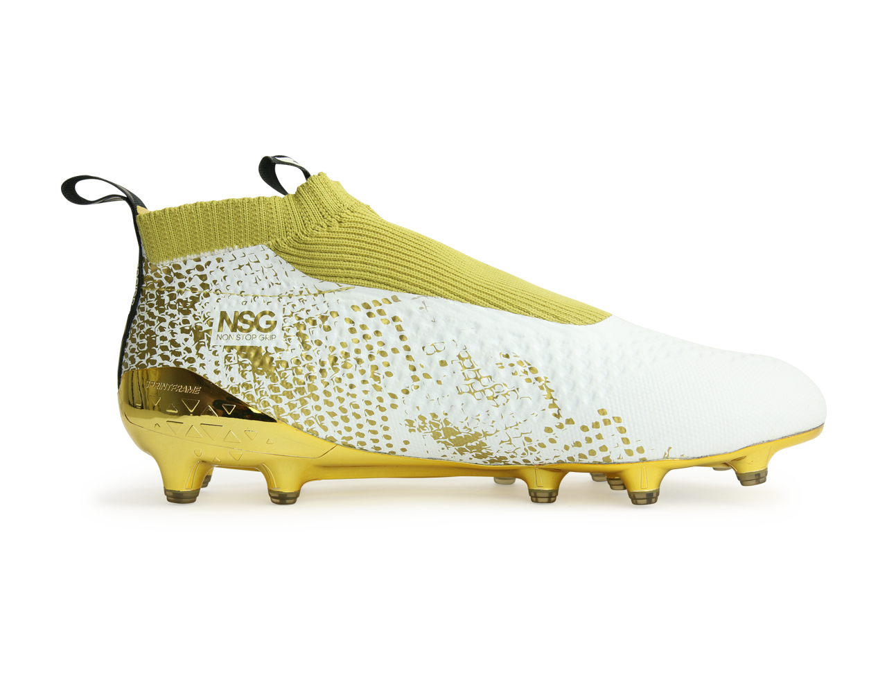 adidas Men's ACE 16+ PURECONTROL  FG White/Core Black/Gold Metalic