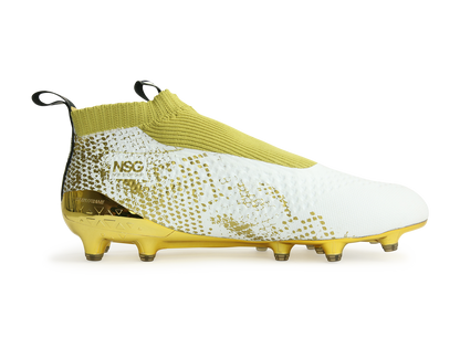 adidas Men's ACE 16+ PURECONTROL  FG White/Core Black/Gold Metalic