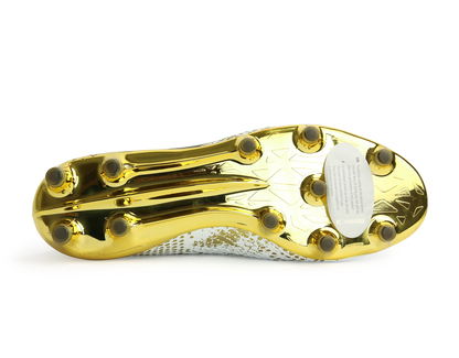 adidas Men's ACE 16+ PURECONTROL  FG White/Core Black/Gold Metalic