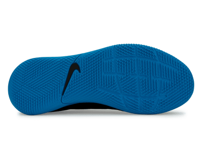 Nike Kids Legend 8 Club Indoor Soccer Shoes Black/Blue Hero