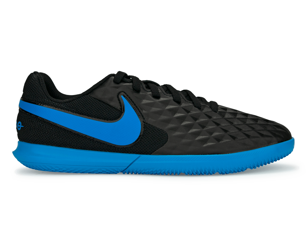 Nike Kids Legend 8 Club Indoor Soccer Shoes Black/Blue Hero