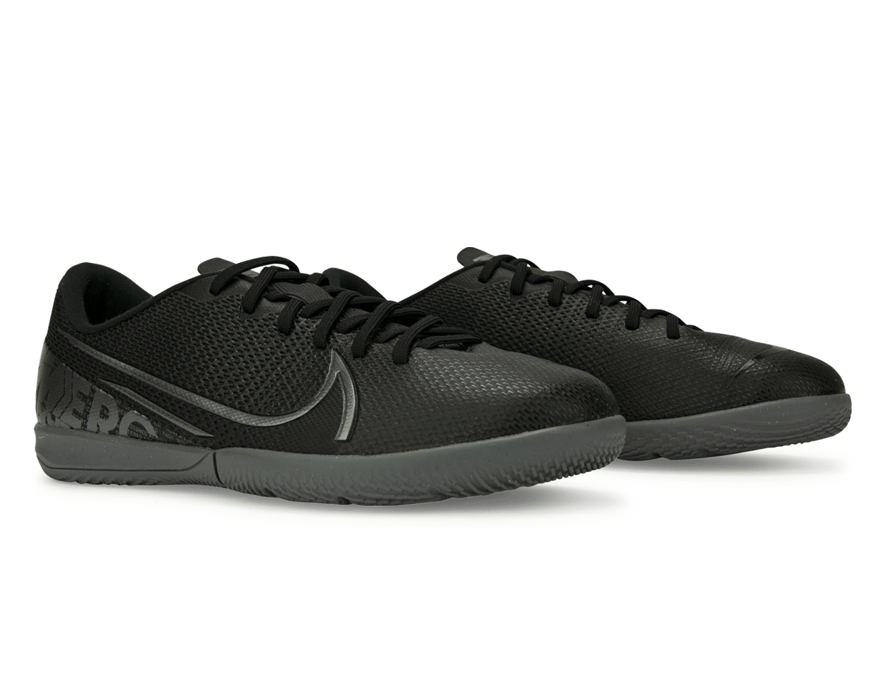 Nike Kids Mercurial Vapor 13 Academy Indoor Soccer Shoes Black/Metalic Cool Grey