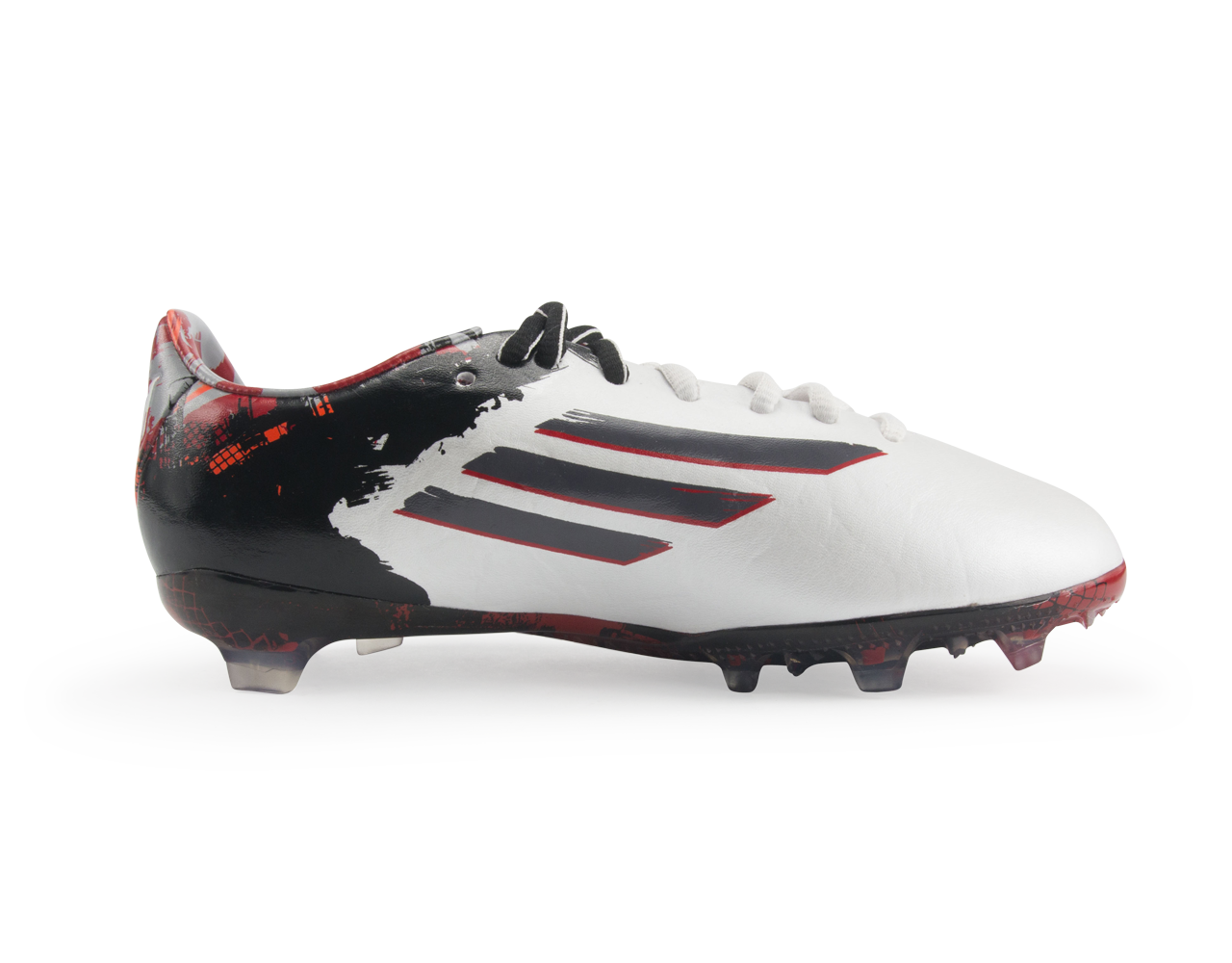 adidas Kids Messi F50 FG Running White/Sharp Grey/Light Scarlet