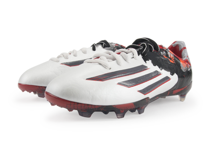 adidas Kids Messi F50 FG Running White/Sharp Grey/Light Scarlet