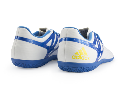adidas Men's Messi 15.3 Indoor Soccer Shoes White/Prime Blue/Black