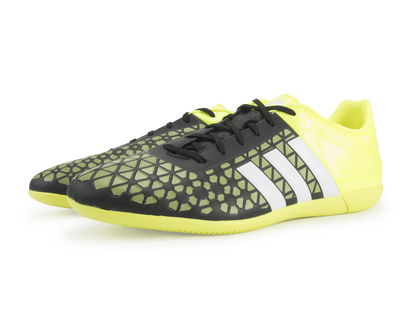 adidas Men's ACE 15.3 Indoor Soccer Shoes Solar Yellow/Solar Yellow/Black
