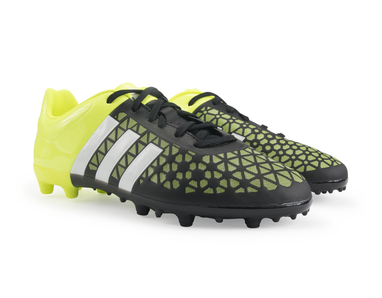 adidas Kids ACE 15.3 FG/AG Black/Night Metallic/Solar Yellow