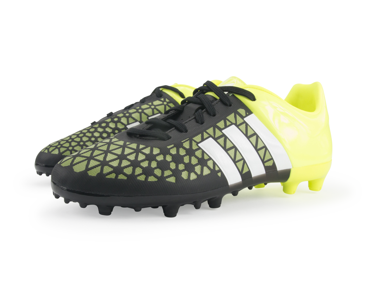 adidas Kids ACE 15.3 FG/AG Black/Night Metallic/Solar Yellow