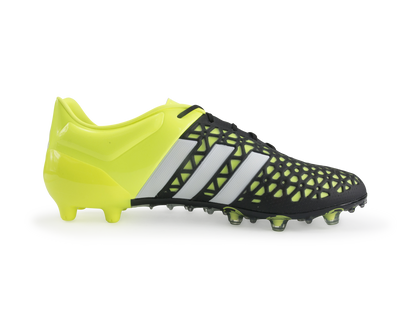 adidas Men's ACE 15.1 FG/AG Black/Night Metallic/Solar Yellow